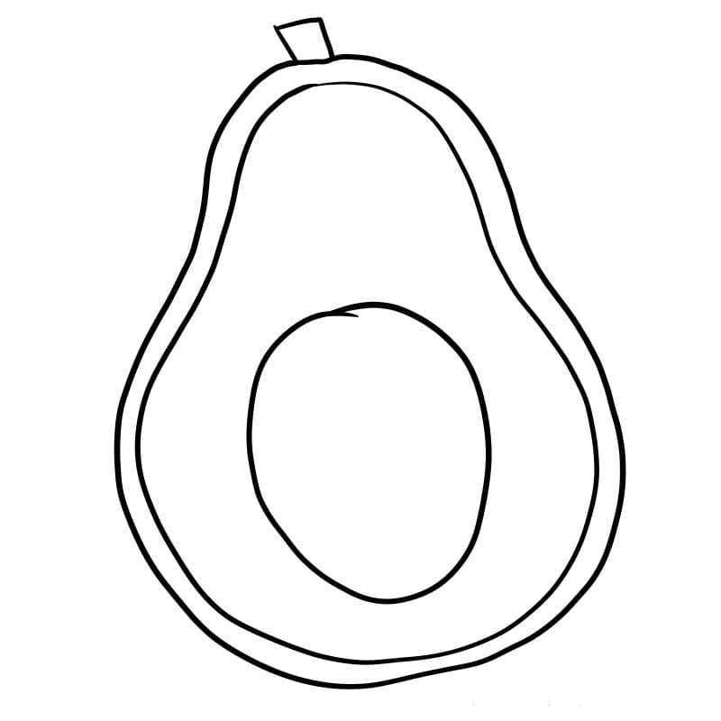 Gratis printbare avocado