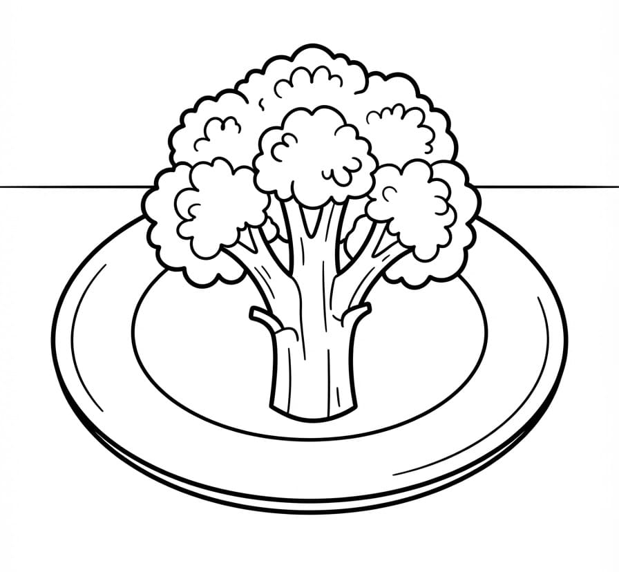 Gratis printbare broccoli