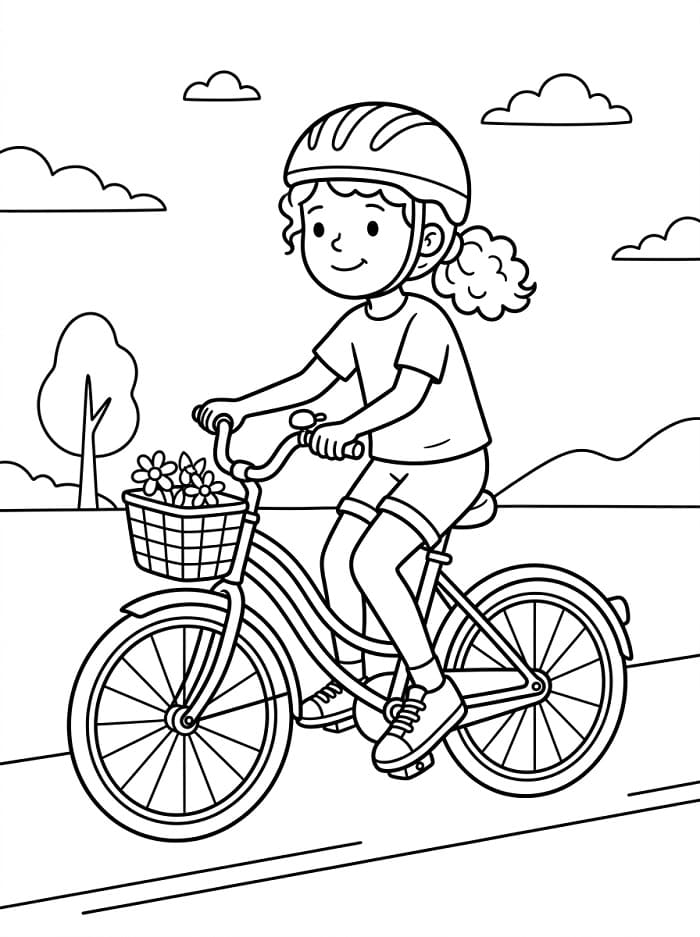 Gratis printbare fiets