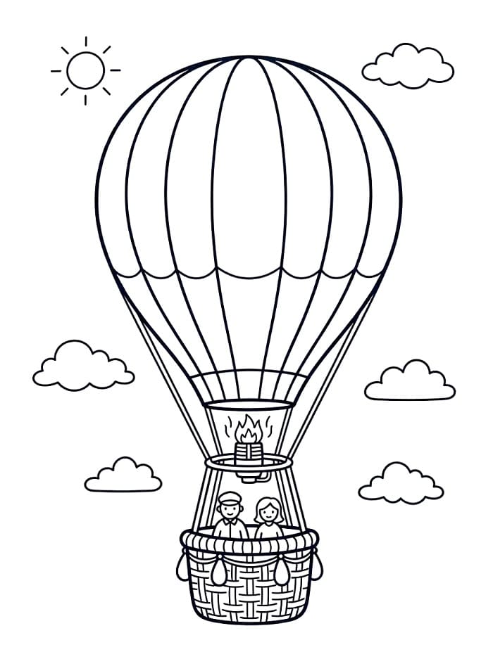 Gratis printbare luchtballon