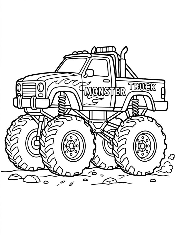 Gratis printbare monstertruck