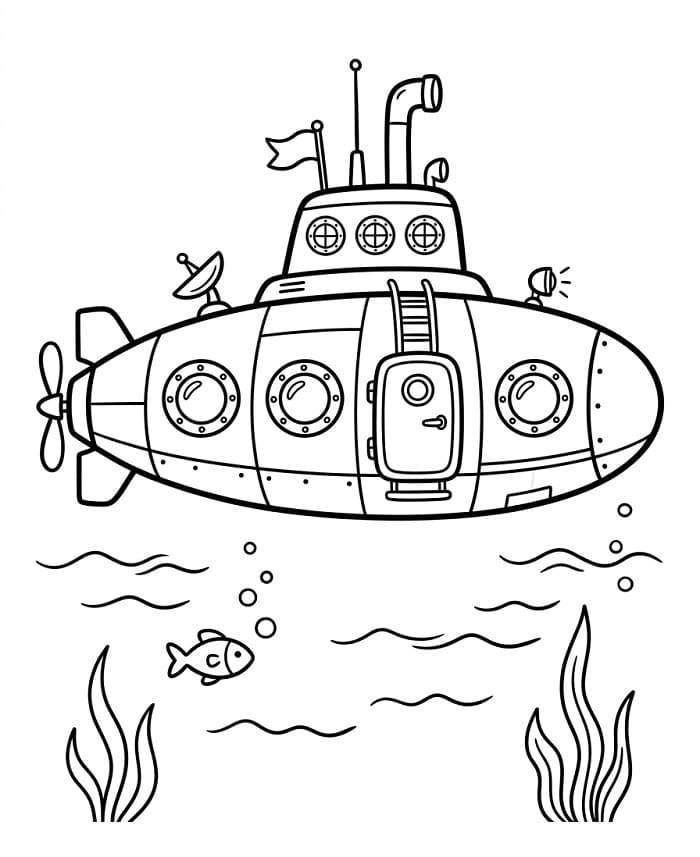 Gratis printbare onderzeeër