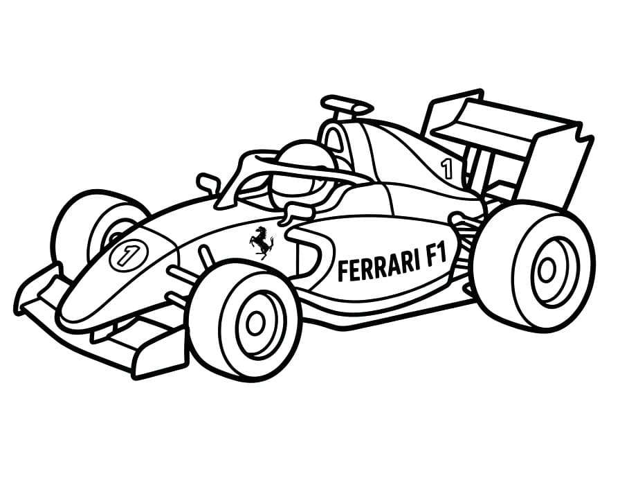 Gratis printbare raceauto