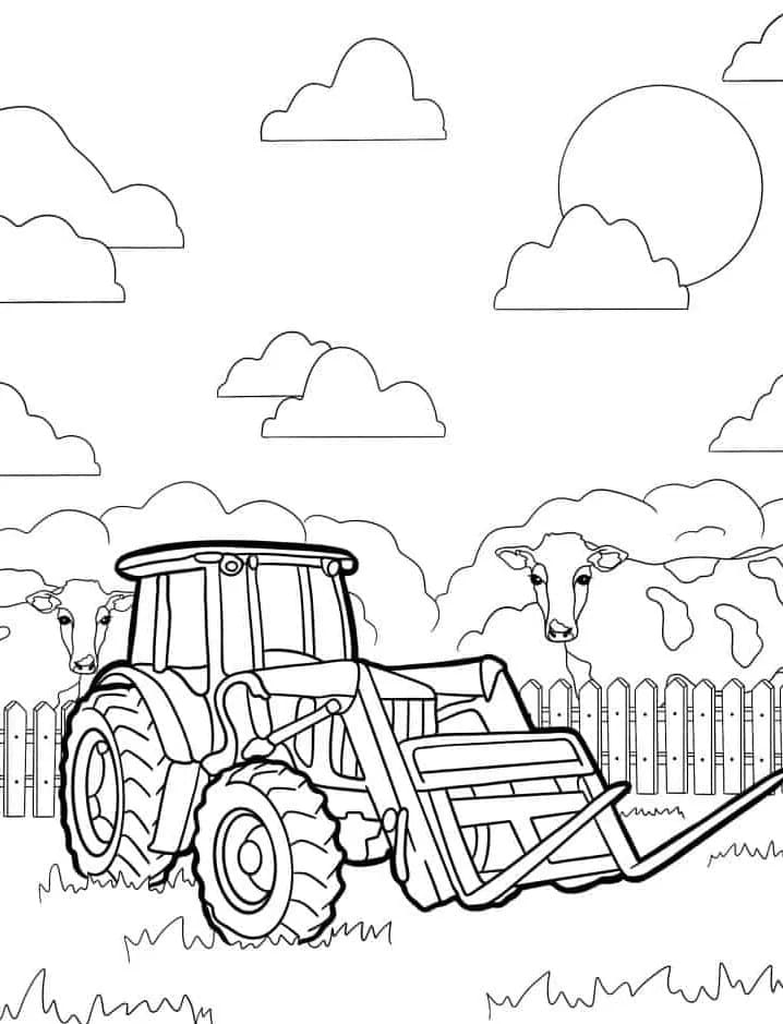 Gratis printbare tractor