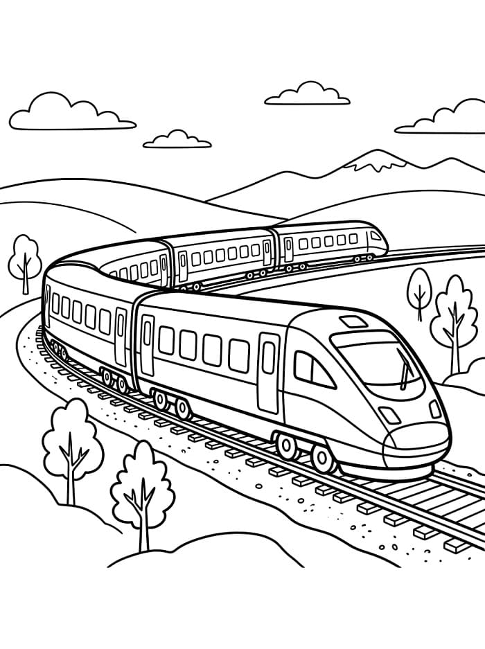 Gratis printbare trein