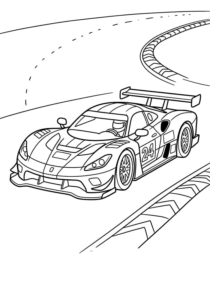 Gratis raceauto om te printen