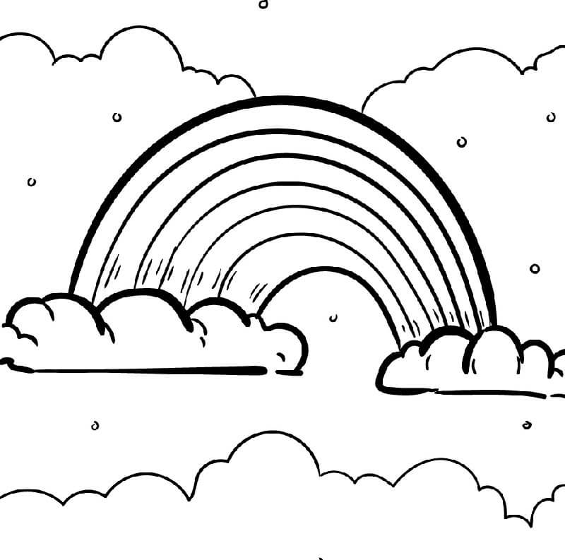 Gratis regenboog om af te drukken
