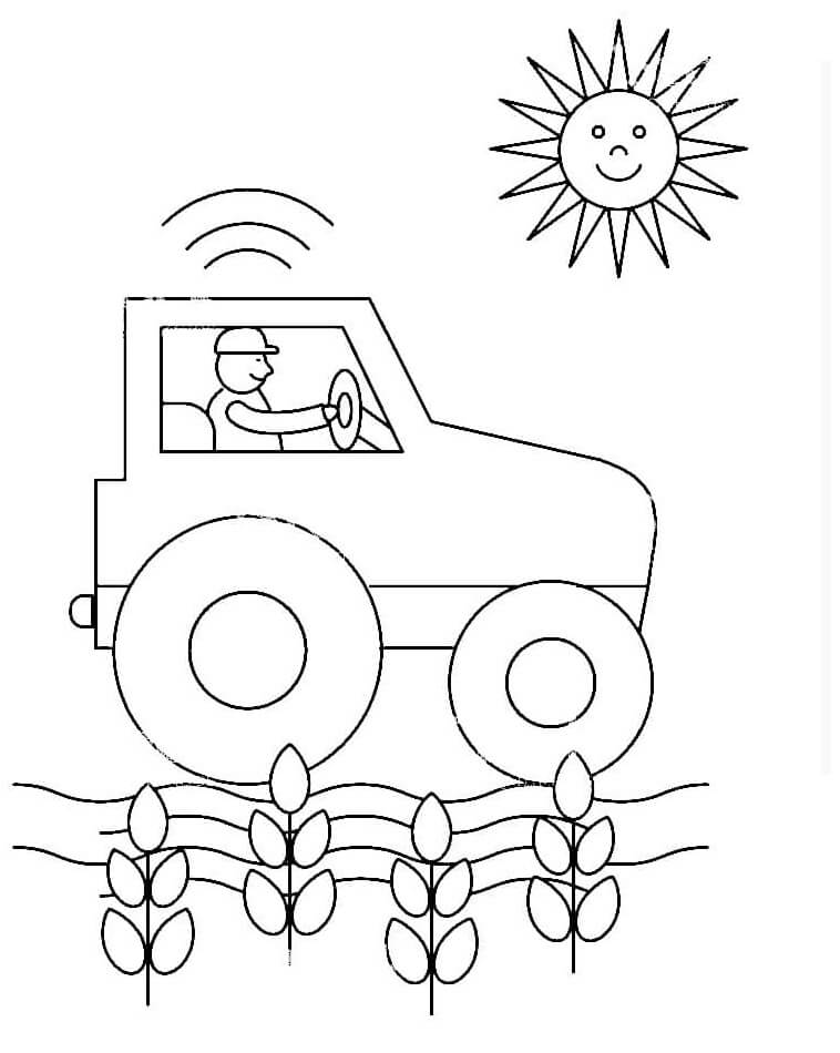 Gratis tractor printbaar