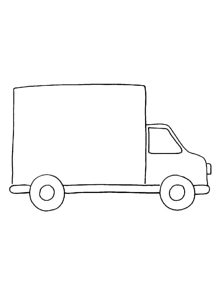 Gratis vrachtwagen om te printen