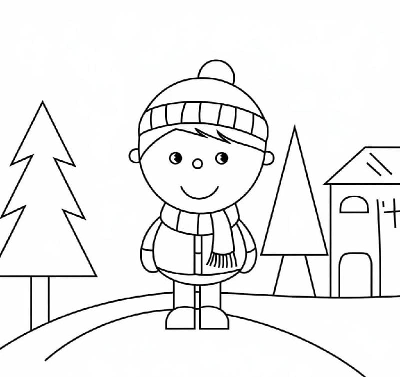 Gratis winter om af te drukken
