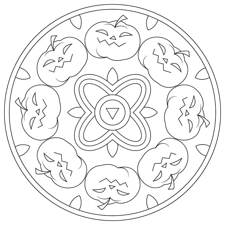 Halloween Mandala Afbeelding