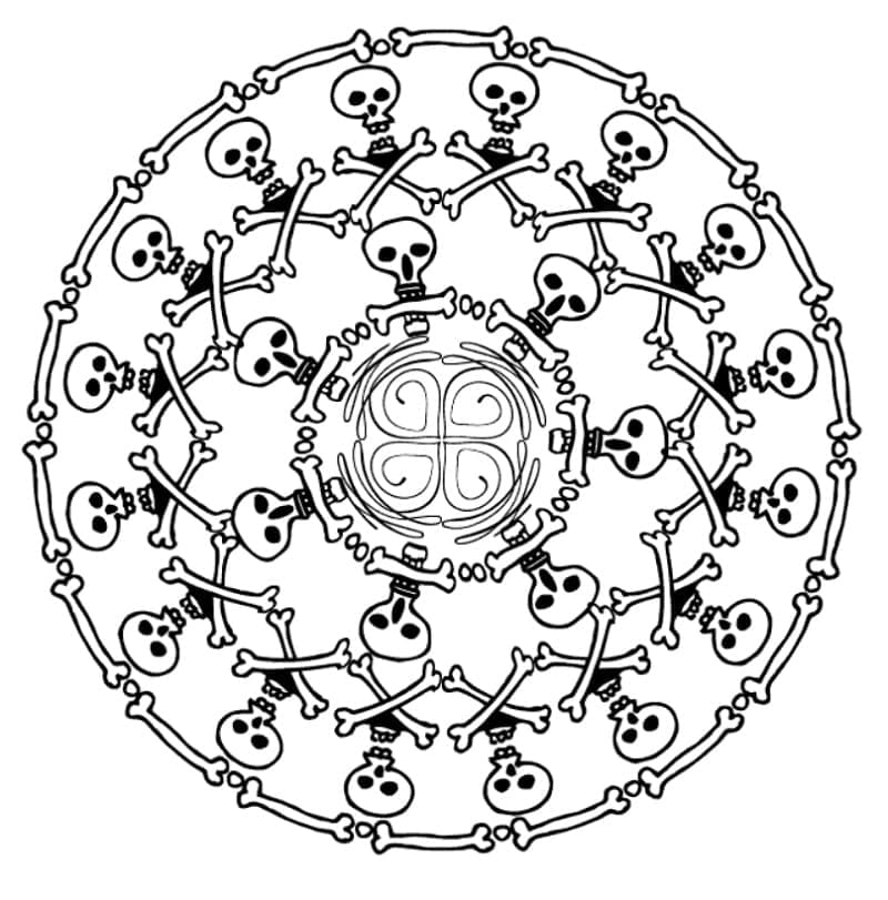 Halloween Mandala Gratis
