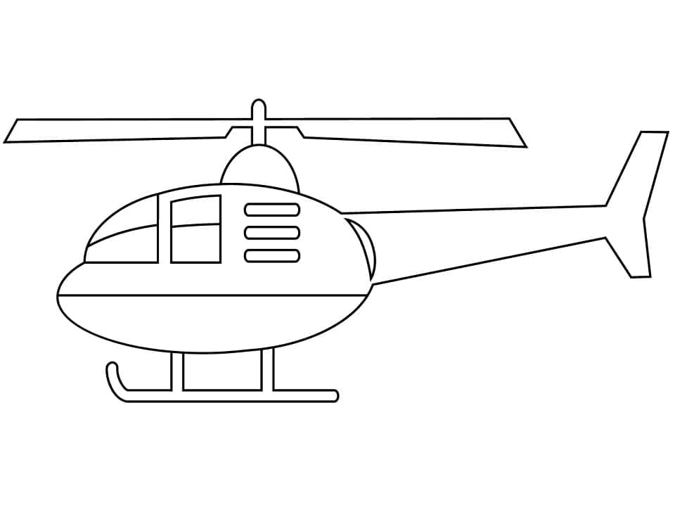 Helikopter afdrukbaar
