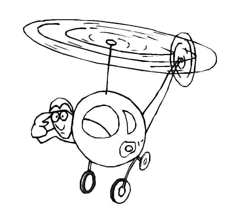 Helikopter afdrukbare afbeelding