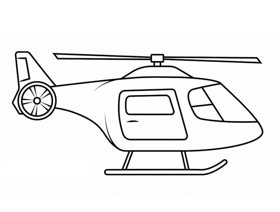 Helikopter gratis printbaar