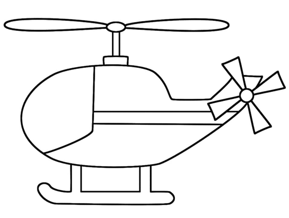 Helikopter om te printen