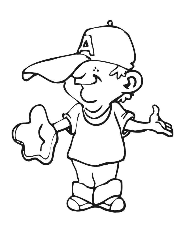 Honkbal printbaar voor kinderen