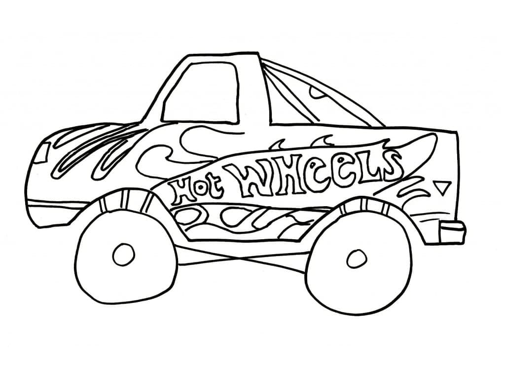 Hot Wheels afdrukbaar voor kinderen
