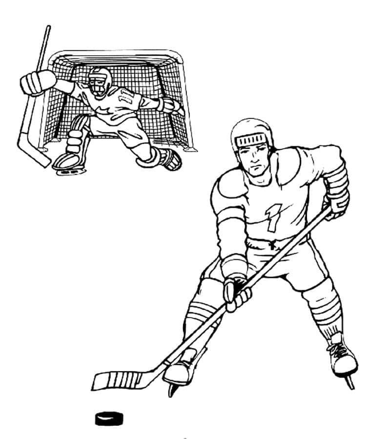IJshockey Gratis Afdrukbaar
