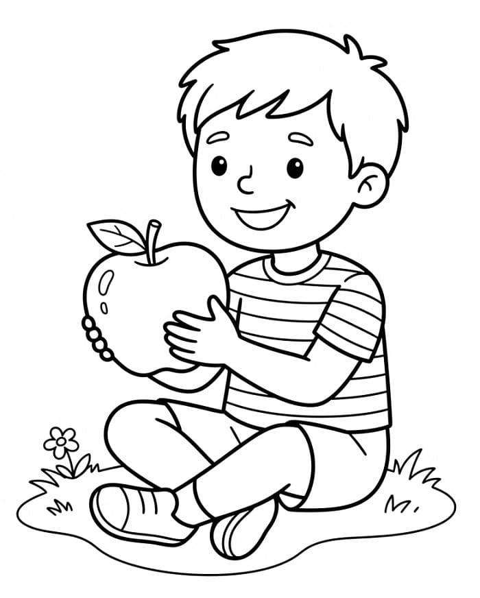 Jongen met appel