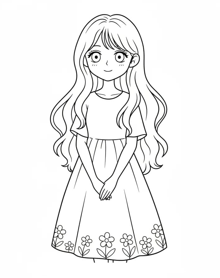 Kawaii Anime Meisje