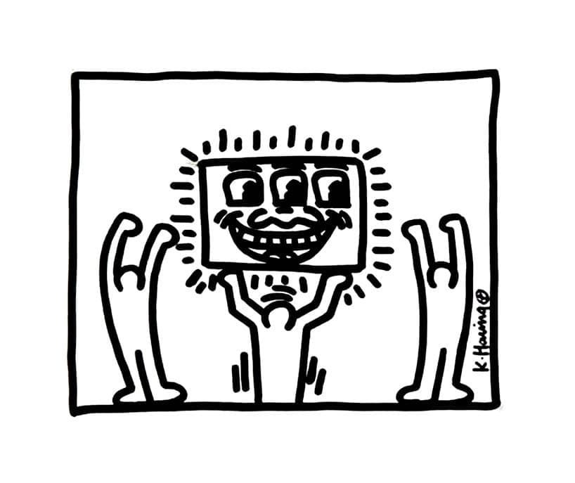 Keith Haring Gratis Afdrukbaar