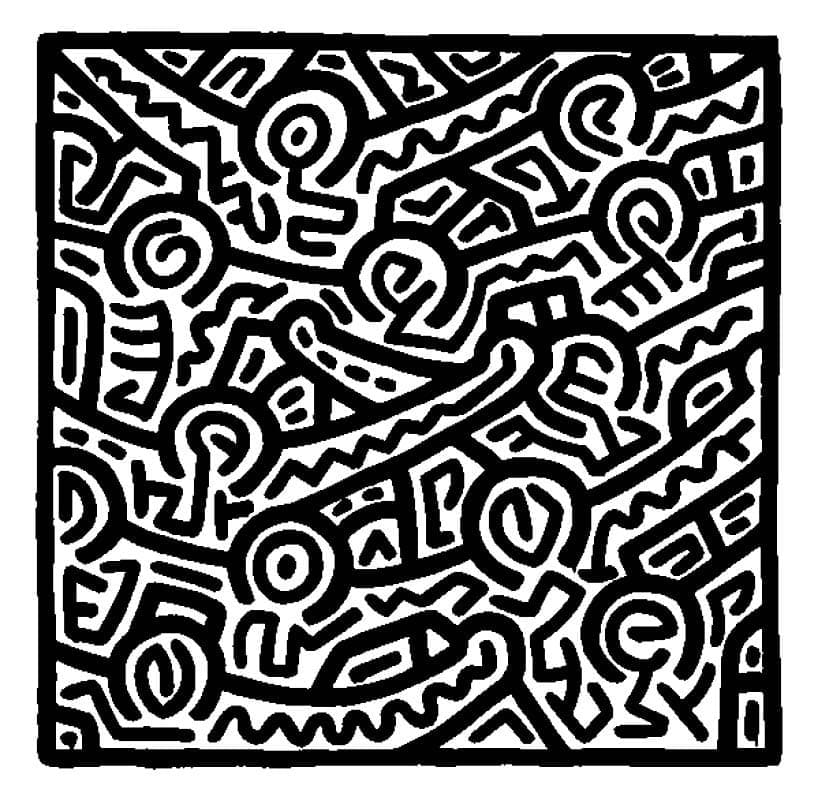 Keith Haring om af te Drukken