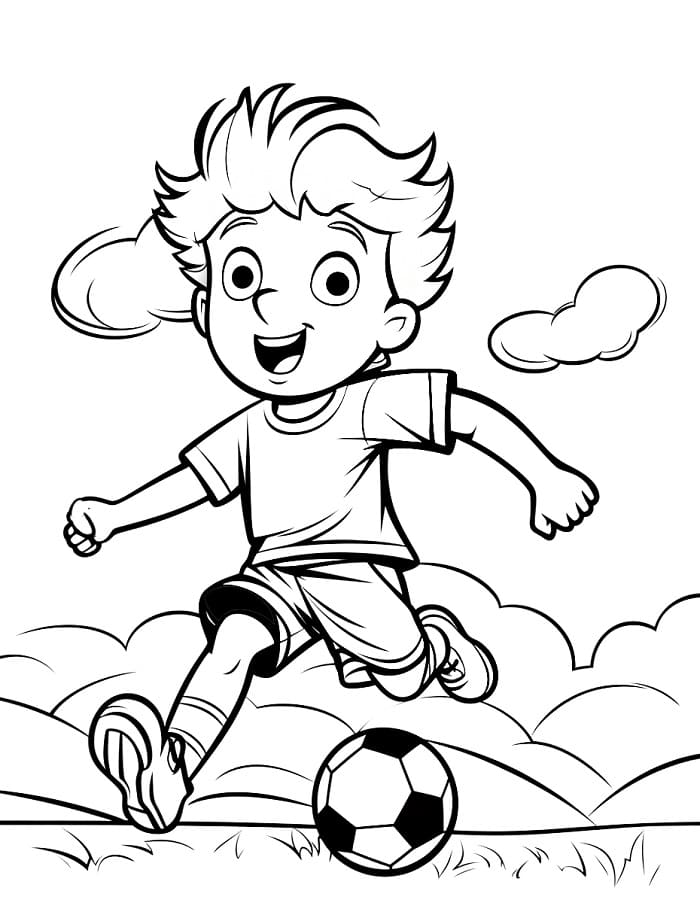 Kleine Voetbalspeler