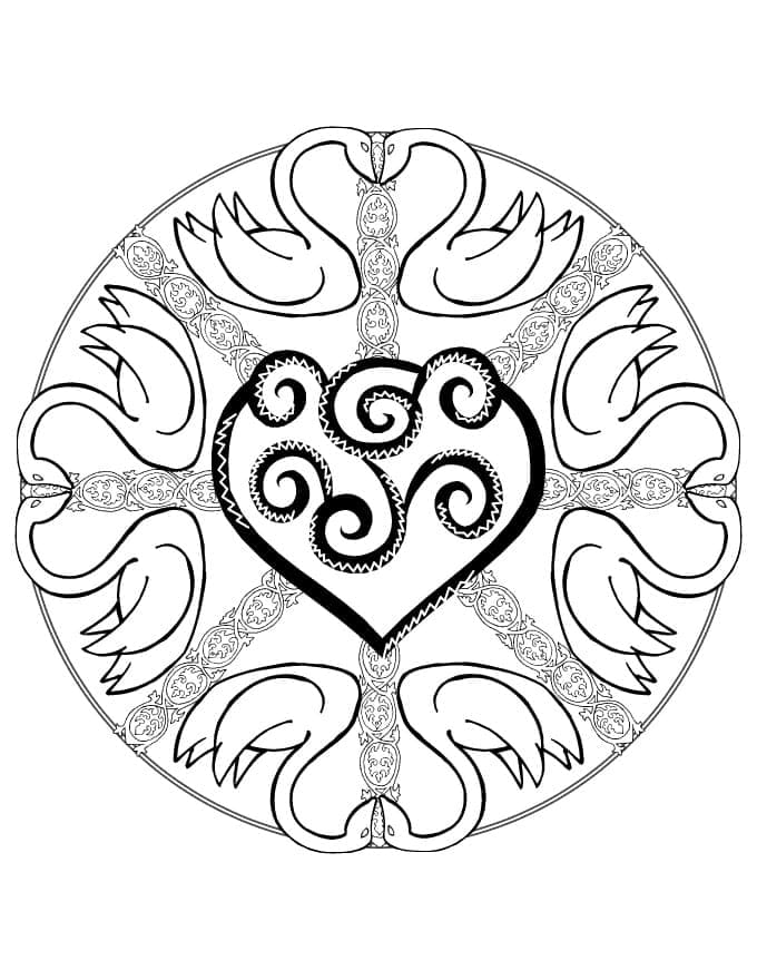 Kostenloze Dieren Mandala om te Printen
