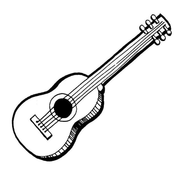 Kostenloze Gitaar om te Printen