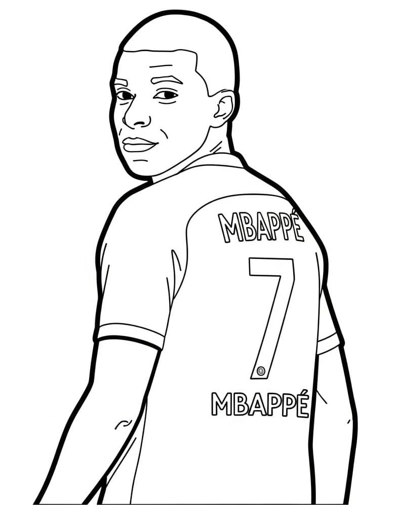 Kylian Mbappé om af te Drukken
