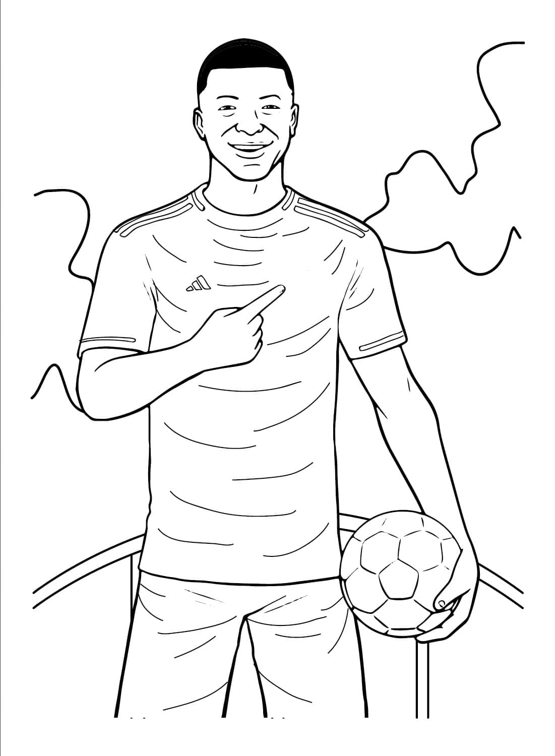 Kylian Mbappé om te Printen