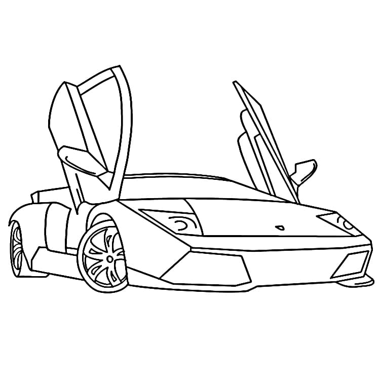 Lamborghini afdrukbare afbeelding
