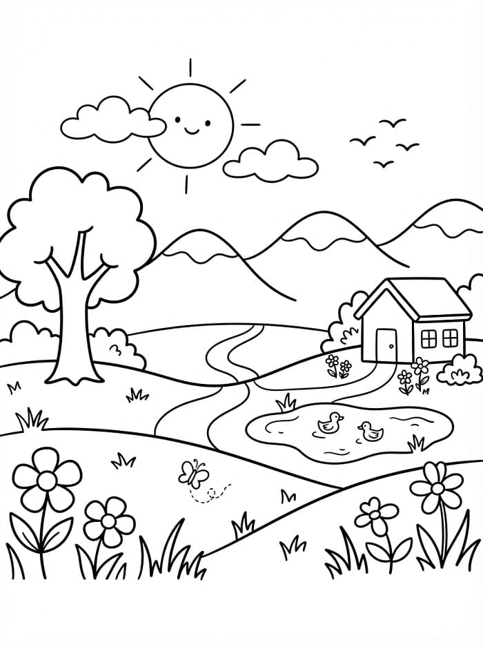 Landschap printen