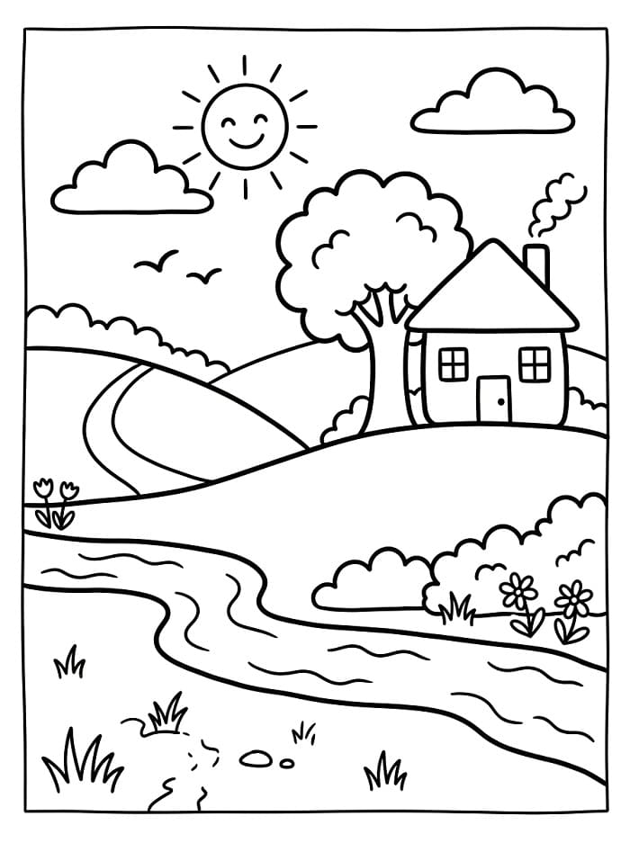 Landschap voor kinderen