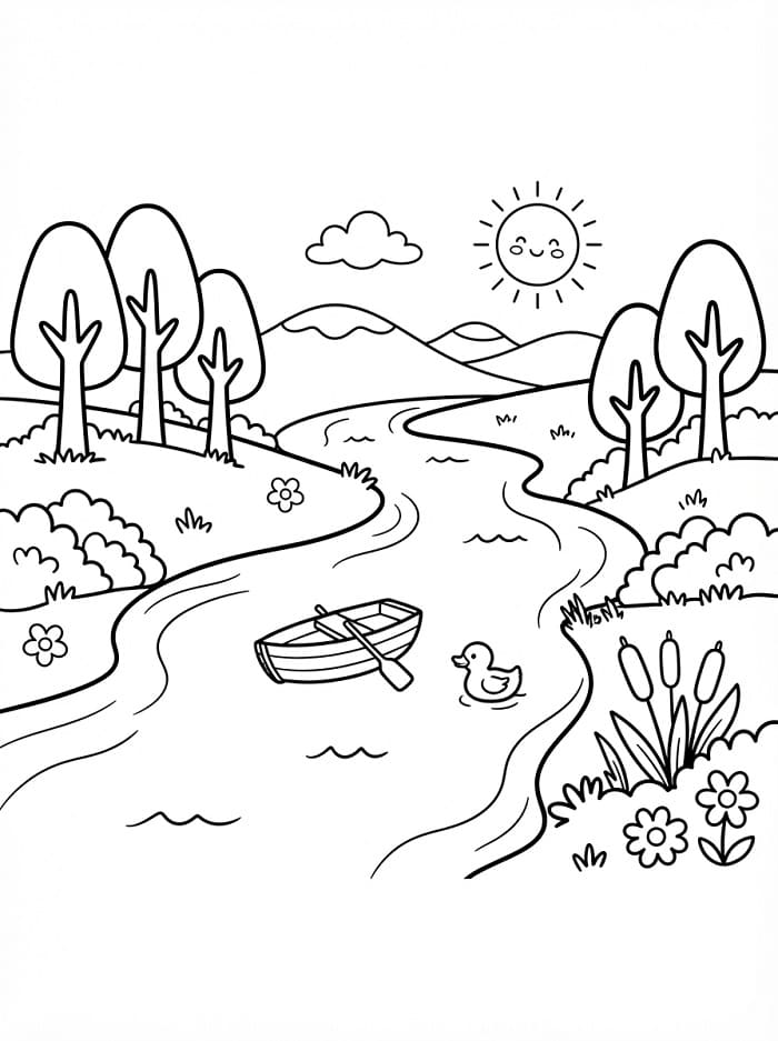 Landschapsscène