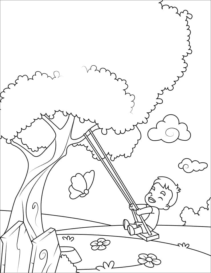 Lente voor kinderen van 4 jaar