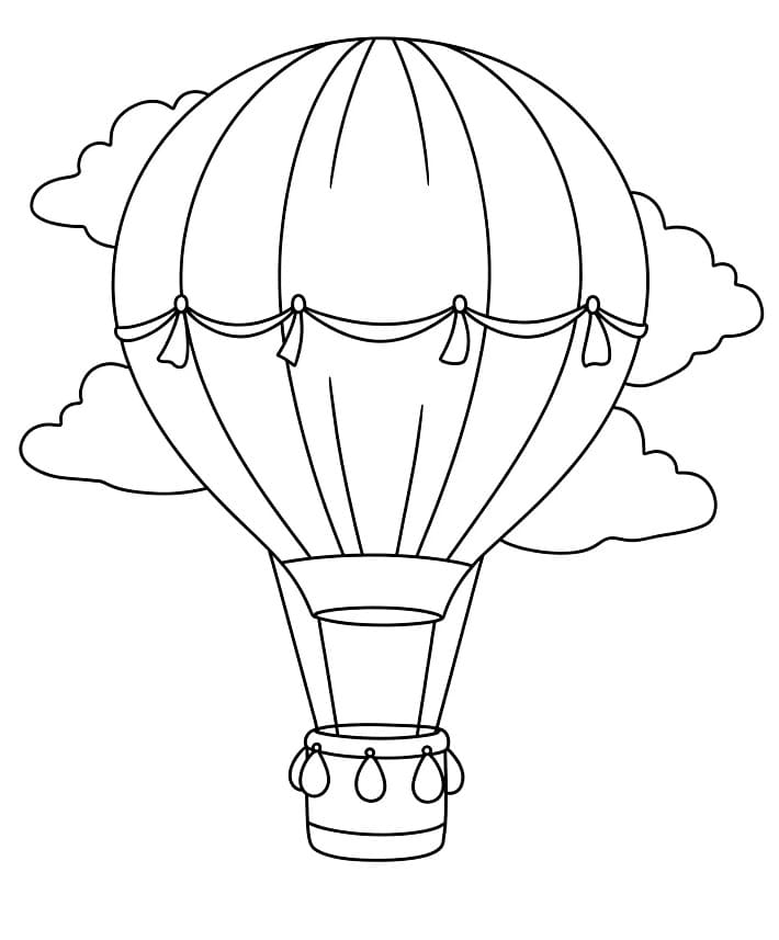 Luchtballon afdrukbaar