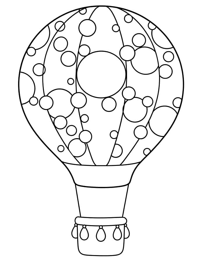 Luchtballon om te printen