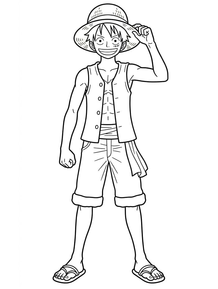 Luffy Gratis Afdrukbaar