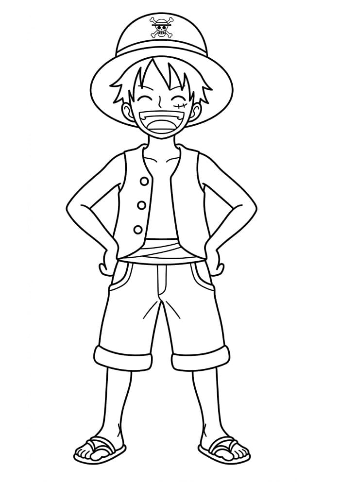 Luffy in de anime One Piece