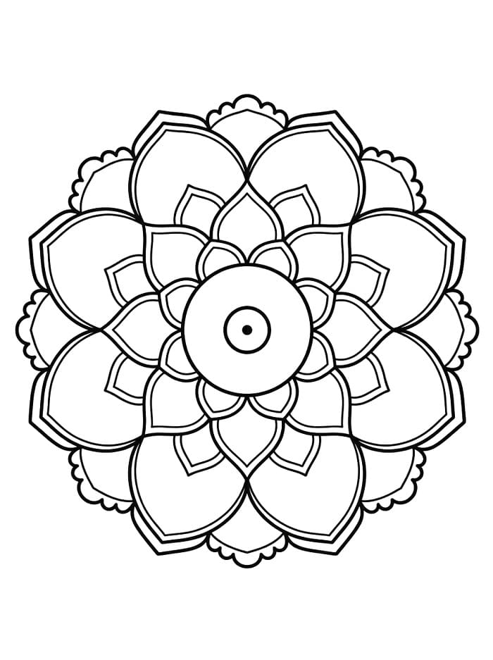 Makkelijke Bloemenmandala