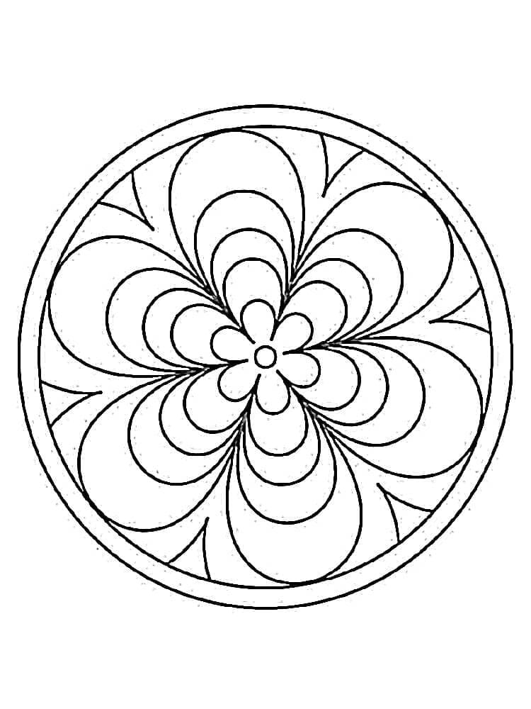 Mandala om Uit te Printen