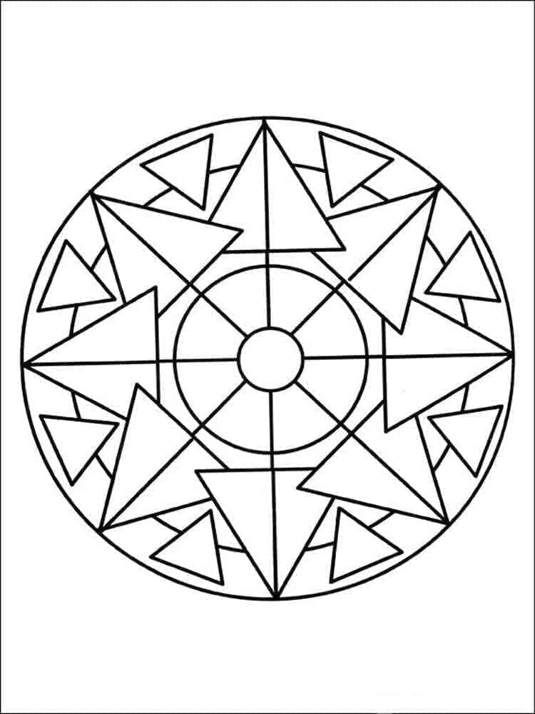 Mandala om af te Drukken