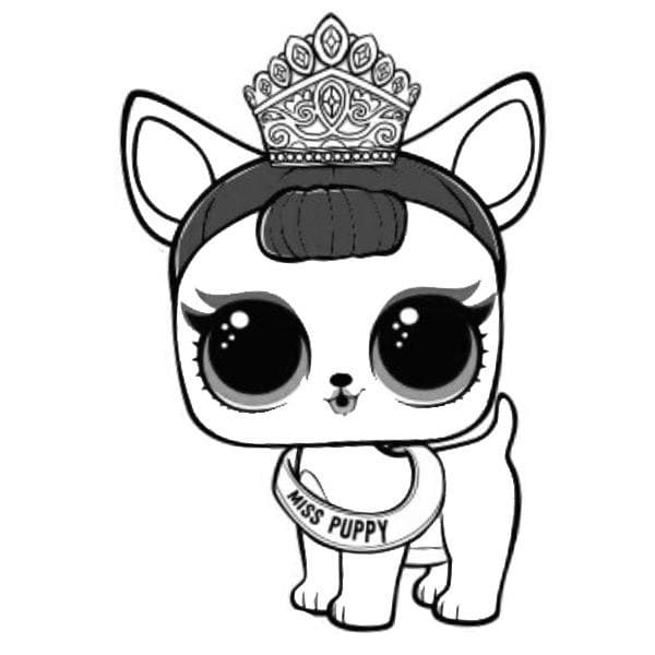 Miss Puppy van LOL Pets kleurplaat