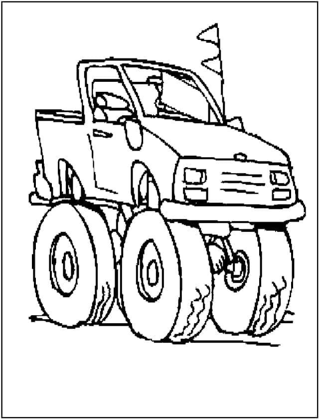 Monstertruck afdrukbaar