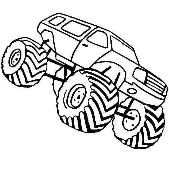 Monstertruck afdrukbare afbeelding