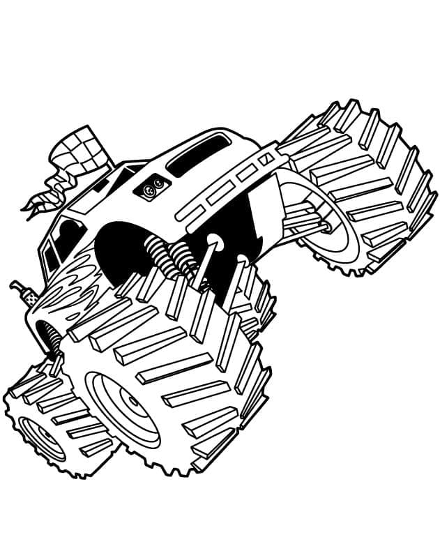 Monstertruck gratis printbaar