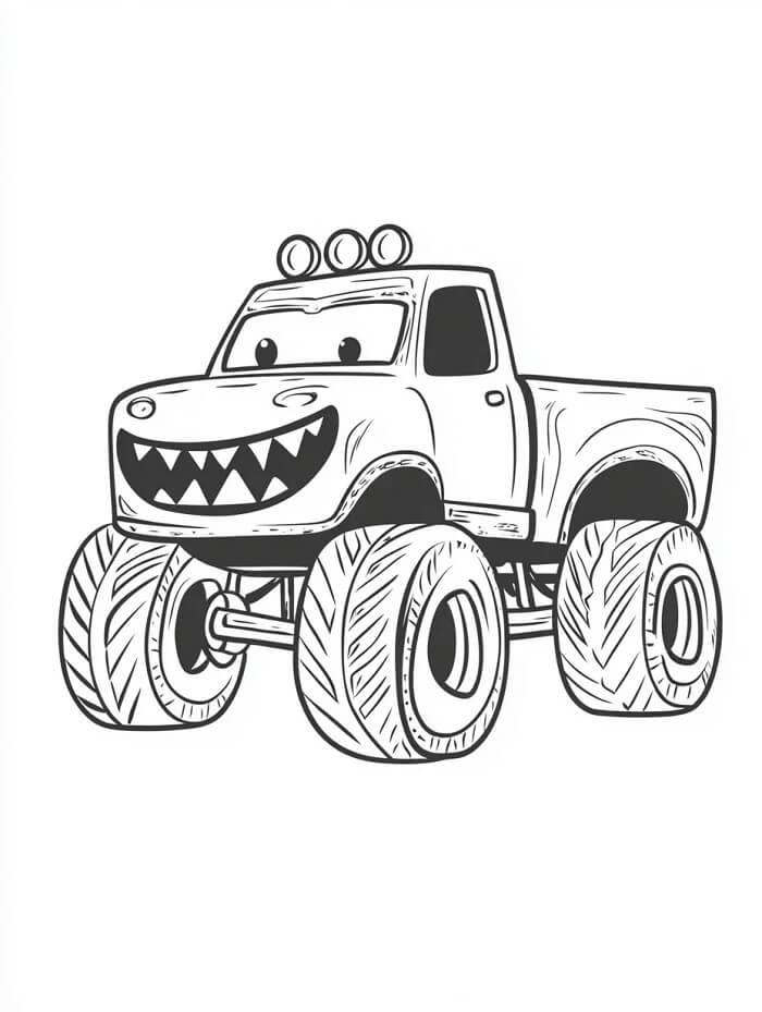 Monstertruck voor kinderen van 2 jaar