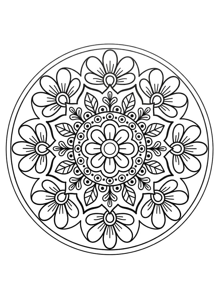 Mooie Bloemenmandala